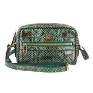 GUCCI Ophidia Python Shoulder Bag Green